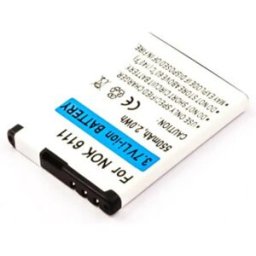 Bateria para telemóvel compatível com Nokia 6111, 7370 3.7V 750mAh 2.8Wh Li-Ion