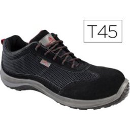 Sapatos De Seguranca Deltaplus De Pele Preto Formato 45 - DELTAPLUS