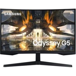 Monitor Gaming Curvo 27" Odyssey G5 LS27AG550EPXEN QHD LED 165Hz (Preto) - SAMSUNG