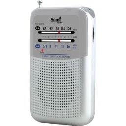 Rádio 2 Bandas AM/FM Mini Recepção DSP c/ Auriculares - SAMI