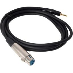 Cabo Áudio XLR Fêmea - Jack 3,5mm TRS 2m - FONESTAR