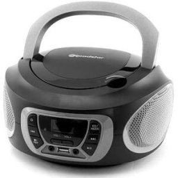 Rádio Portátil c/ CD/MP3/USB (Preto) - ROADSTAR