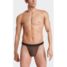 IBYIMPETUS String de homem estampado em Lyocell CASTANHO