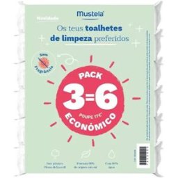 Mustela Bebé Toalhete Limpeza S/Perfume 3=6 x60 Unidades