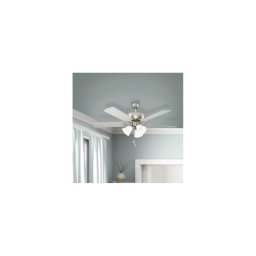 Eglo 35077 - Ventilador de teto LAS PALMAS 3xE27/40W/230V cromado mate/castanho