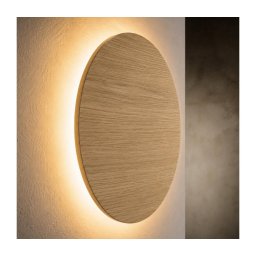 Aplique de parede LUNA 4xG9/8W/230V, Ø 40 cm, carvalho