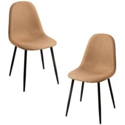 Presentes Miguel Pack 2 Cadeiras Balck Teok Tecido