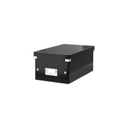 Leitz 6042 Caixa de Armazenamento DVDs Negra Para 20 DVDs