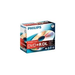 Philips DVD+R Dupla Camada 5 unidades