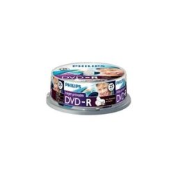 Philips DVD-R Discos Imprimíveis 25 unidades