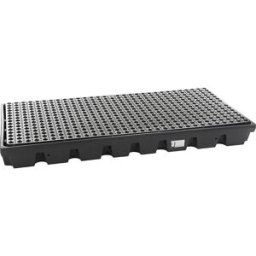 kaiserkraft Cuba plana em PE, para 2 bidões de 200 l, capacidade 92 l, CxLxA 1600 x 800 x 150 mm, Cuba plana em PE, para 2 bidões de 200 l, capacidade 92 l, CxLxA 1600 x 800 x 150 mm. Para uma armazenagem em conformidade com as normas (Alemanha) de líquid