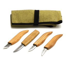 Conjunto Básico de 4 Facas Beavercraft (4 facas em rolo) S07