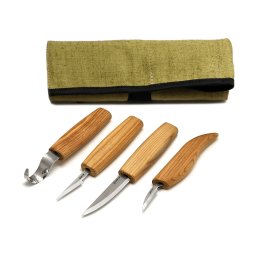Conjunto de 4 Facas Beavercraft em Estojo de Ferramentas S09