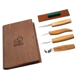 Conjunto de 4 Facas Beavercraft em caixa-livro de presente S09 livro