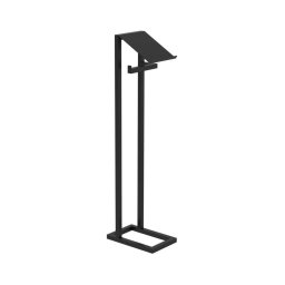 Suporte de papel higiénico 71x20 cm preto