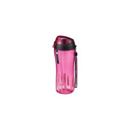 Garrafa esportiva com canudo 550 ml rosa