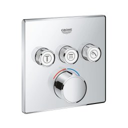 GROHE 29149000 - Placa de acabamento para misturador encastrado SMARTCONTROL 158 × 158 mm cromado