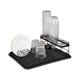 WENKO 54798100 - Escorredor de louça AMY 42,5 x 31,5 cm preto