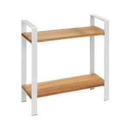 WENKO 53024100 - Prateleira LOUISA 32x33 cm branca/castanha