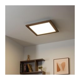 Eglo - Painel LED RGB SALOBRENA-C 24W 230V marrom escuro com controle remoto