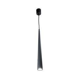 Ondaluce - Pendente em cabo NOA 1xGU10/20W/230V Ø 5,5 cm preto