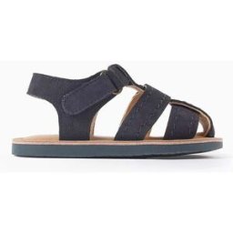 ZIPPY Sandálias de camurça com sola antiderrapante para bebé, azul-marinho Azul 19