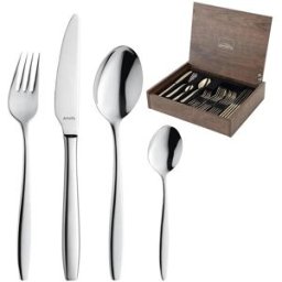 Amefa Florence 181000MDF3C91, conjunto de talheres de 24 peças numa caixa de madeira