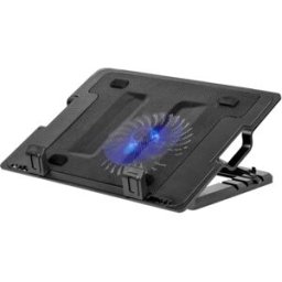 Rebel KOM1051 - Dissipador para computador portátil (14-17'') 370x265mm - preto
