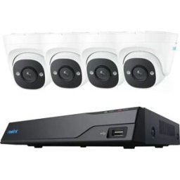 Reolink NVS8-5MD4 - Kit de Videovigilância IP (NVR 8CH) c/ HDD 2TB e 4 câmaras Dome 5MP PoE - IP66