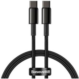 Cabo USB-C Macho - USB-C Macho Metálico Carga Ultra Rápida 100W (1 metro) - BASEUS