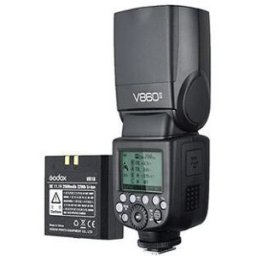 Kit Flash Speddlight V860II p/ CANON + Bateria VB18 - GODOX