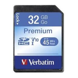 Cartão de Memória SDHC 32GB (Classe 10) - VERBATIM