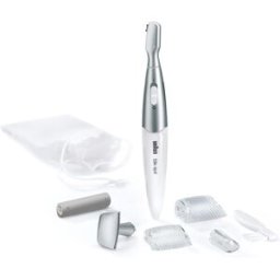Depiladora/Aparadora de Precisão Silk-épil FG 1100 (Prateado/Branco) - BRAUN