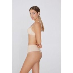 Tezenis Cueca Brasileira Cintura Subida Sem Costuras Microfibra Reciclada Mulher Marfim Tamaño XS