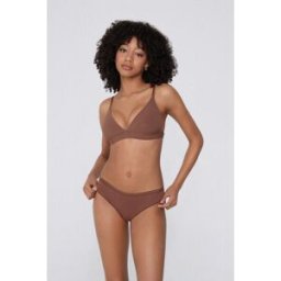 Tezenis Cueca Mulher em Algodão Orgânico Mulher Marrom Tamaño S