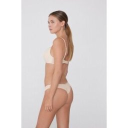 Tezenis Cueca brasileira de algodão de cintura descida Mulher Marfim Tamaño L