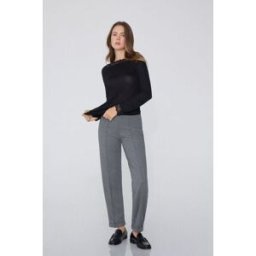 Tezenis Camisola Super Leve Barco Renda/Lã Merino Mulher Preto Tamaño S