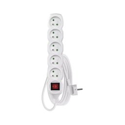 Cabo de extensão 3m branco com interruptor 5Z