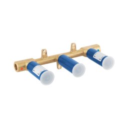 GROHE 29025002 - Corpo encastrado universal para misturador de lavatório de três furos, em latão