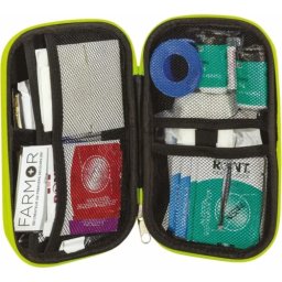 Kit Primeiros Socorros Veículo FARMOR 2-4 Pessoas Amarelo Fluorescente