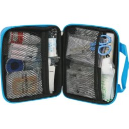 Kit de Primeiros Socorros Oficina FARMOR 4/6 Pessoas Azul Fluorescente