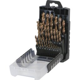 Jogo de 25 Brocas Metal HSS Cobalto SCHNEIDER 1-13mm