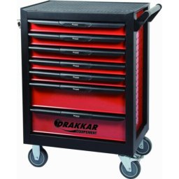 Carro de Ferramentas DRAKKAR 7 Gavetas com 176 Peças 675x450x980mm