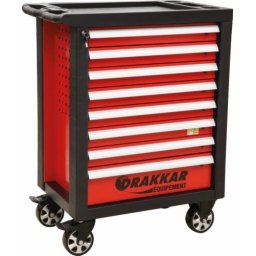 Carro de Ferramentas DRAKKAR 8 Gavetas com 176 Peças 770x465x970mm