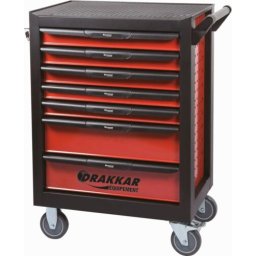 Carro de Oficina DRAKKAR 7 Gavetas com 237 Ferramentas 675x450x980mm