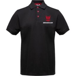 Polo DRAKKAR Preto Tamanho XXL Mulher com Logo Vermelho