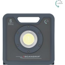 SCANGRIP Projetor de estaleiro LED NOVA , funcionamento a bateria e por cabo, NOVA 6 C+R forLIFE, 6000 lúmenes, Projetor de estaleiro LED NOVA, funcionamento a bateria e por cabo, NOVA 6 C+R forLIFE, 6000 lúmenes. SISTEMA DUPLO 2 em 1: para funcionamento