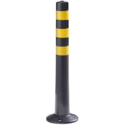 kaiserkraft Pino cilíndrico, acessível, embalagem de 2 unid., altura 750 mm, preto/amarelo, Pino cilíndrico, acessível, embalagem de 2 unid., altura 750 mm, preto/amarelo. Ideais para vedar instalações exteriores, estacionamentos ou obras. Reduz os danos