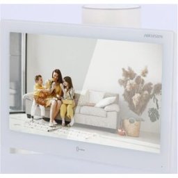 HIKVISION Monitor de entrada de porta de vídeo Android - Ecrã tátil TFT 10" - Áudio bidireccional - TCP/IP, Wi-Fi e SIP 1 saída de relé - Instalação de 2 aplicações Android - Montagem na superfície