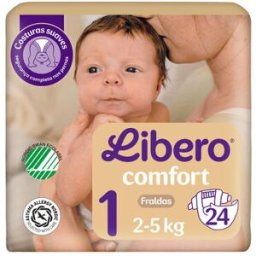 Libero Comfort T1 2-5 kg 24 un